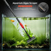 Aquarium Clean Tool 6 in 1 Fish Tank Cleaning Kit Algae Scraper Scrubber Pad Adjustable Long Handle Fish Tank Brush Clea