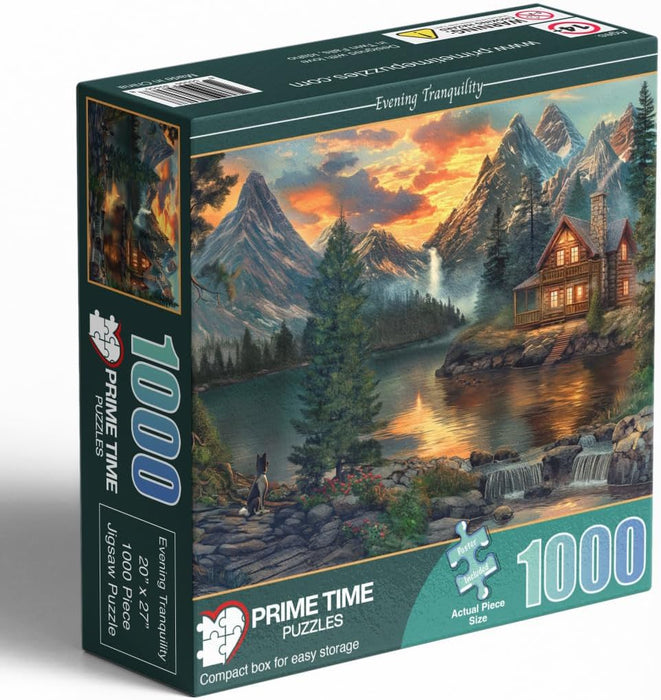 Adult Jigsaw Puzzle 1000 Piece Mountain Cabin