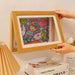 Magnetic Wooden Flip Art Photo Frame, A4 Photo Frame, DIY Photo Frame, Children'S Storage Display Frame, Home Decoration