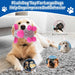 Plush Chew Toys for Large Dogs, Tough Crinkle Stuffed Animal Squeaky Interactive Toys for Small Medium Large Dogs, Keep 