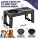 Elevated Dog Bowls Large Breed Raised Dogs Bowl Stand Large/Medium Sized Dog Slow Feeder Dogs Bowls Food Water Stands 5 