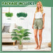 28" Fake Palm Tree, Artificial Floor Plant with Boho Woven Basket