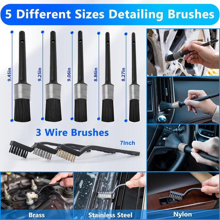 Car Detailing Kit with Foam Gun, Car Wash Mop for Deep Cleaning