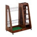Two-Bag Wooden Golf Storage Rack