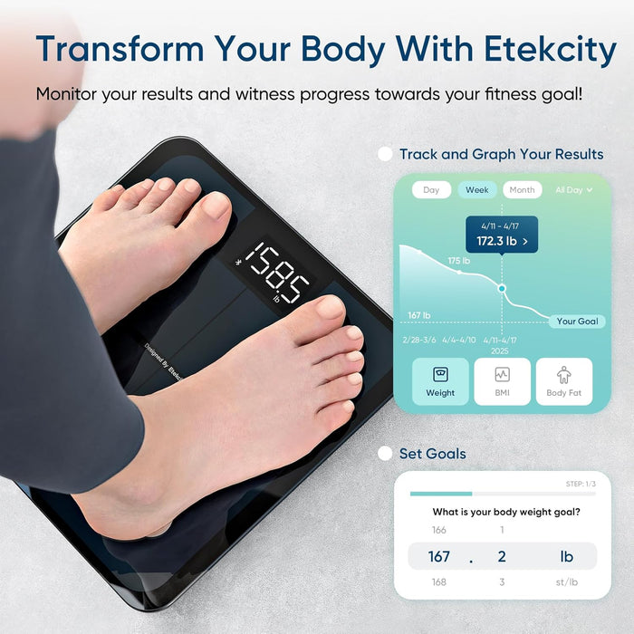 Smart Scale for Body Weight, Body Fat and BMI, FSA Eligible