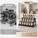 Expandable Spice Rack Organizer for Cabinet, Supports 17.6 lbs Per Tier