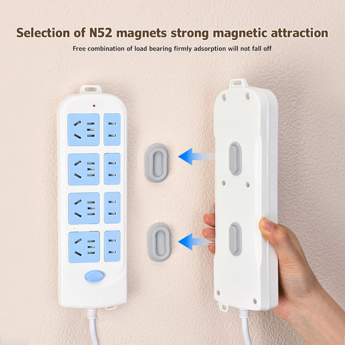 Magnetic Remote Control Holder Wall Mount - 4 Pcs Multicolor