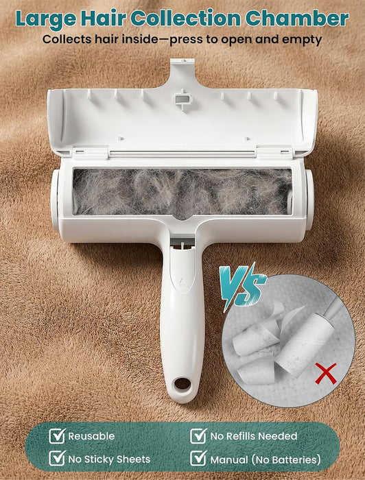 Pet Hair Remover Roller, Reusable Lint Roller for Dog and Cat Hair