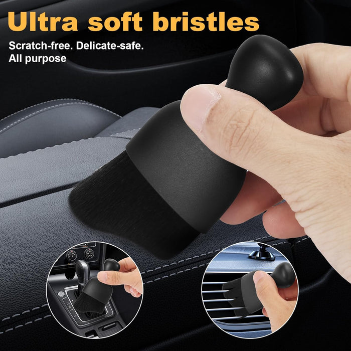 8PCS Car Detailing Kit Boar Brush 160g Reusable Gel Auto & Home Use
