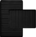 Black Bathroom Rugs Set 2 Piece Memory Foam Bath Rugs Non-Slip Bath Mat,Washable Room Mats,Absorbent Shaggy Rug Super Soft Kitchen Mats, Batroom Carpets for Bathroom,Tub,Shower Home Decor