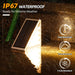 Solar Step Lights,6 Pack Warm White Solar Stair Lights Outdoor Waterproof IP67 Auto On Off,Solar Lights for Steps,Stair,Patio,Yard,Porch,Front Door,Sidewalk,Deck Decor