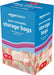 Reclosable Quart Food Storage Bags with Double Zipper Seal, BPA Free, 150 Count