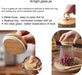 Sugar Bowls Sugar Container 25.36 FL OZ Glass Coffee Canister Airtight Food Storage Jar with Lid and Spoon Candy Jar Cof
