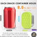 4Pack 8oz Small (1 CUP) Stainless Steel Snack Containers for Kids | Reusable Easy Open Toddler Snack Containers with Sil