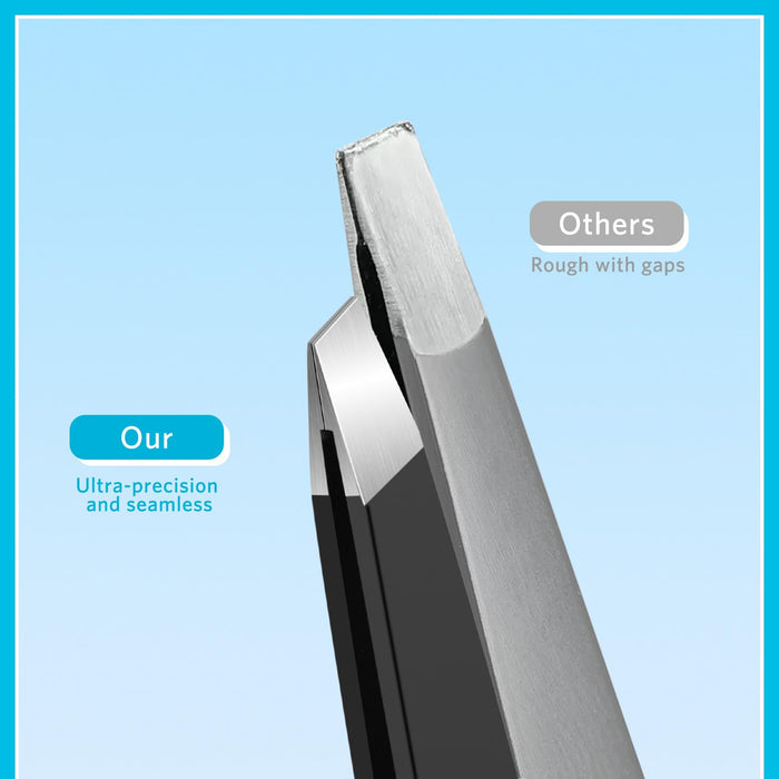 Tweezers Set for Men 9 Pcs Nail Clipper Kit with Case for Grooming