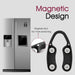2 Pcs Wine Foil Cutter with Magnetic Design, Black