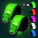 Rechargeable LED Armband 2-Pack, High Visibility Running Gear for Night Safety, 5 Colors & 3 Modes Light Up Wristbands f