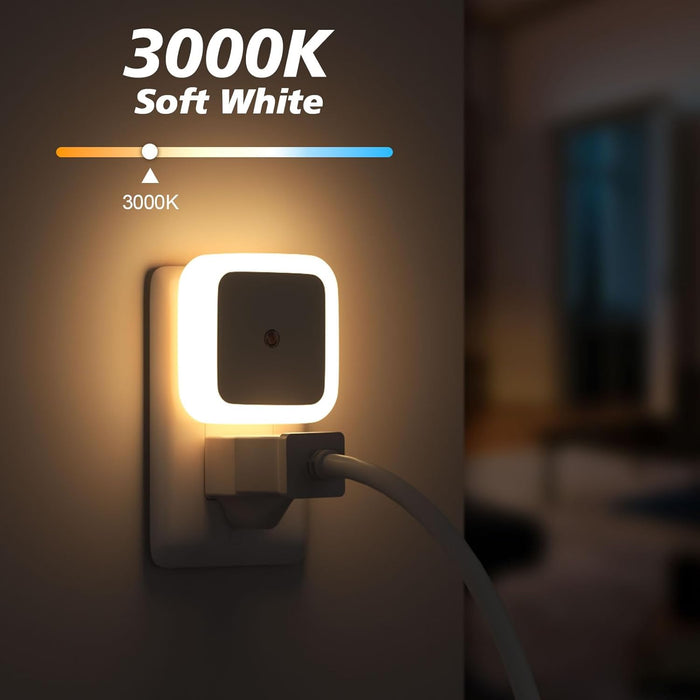 Night Light, Night Lights Plug into Wall 8-Pack, Nightlight Plug in Night Light, Dusk to Dawn Night Lamp Led (Warm White