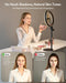 Desk Ring Light with Stand for Computer, Desk Light for Video Recording