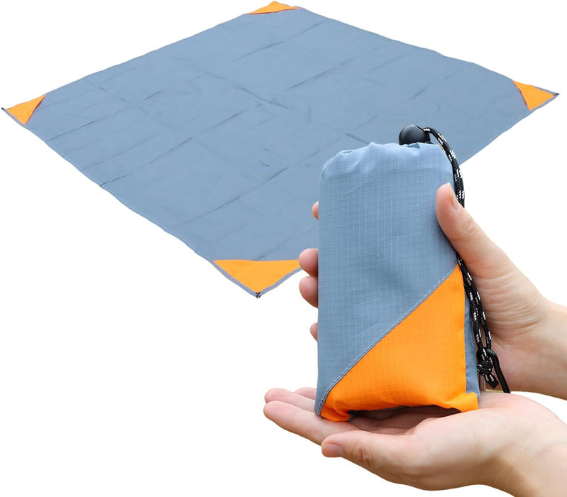 Pocket Picnic Blanket, Compact Lightweight Tarp for Camping