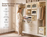 Storage Bins with Lids - Closet Organizer with Front Opening