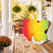 Fall Porch Goose Outfit Autumn Maple Leaf Goose Costumes Thanksgiving Lawn Goose Clothes Fit 23''H Plastic Cement Statue
