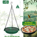 Hanging Platform Bird Feeder, 9 in, Green