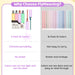 Pastel Highlighters, Cute 4 Pack 16 Colors Dual Tip No Bleed
