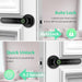 Fingerprint Door Lock Biometric Door Knob with Keypad Keyless Entry, Door Locks for Bedrooms, Home Hotel Office Apartment Black