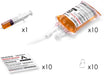 10 Pack Blood Bags for Drinks, IV Bags for Drinks, Halloween Party Set