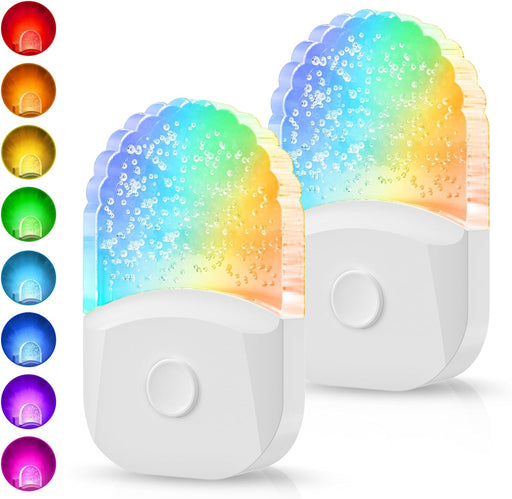 Night Lights Plug Into Wall,Color Changing Night Light for Kids