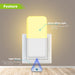 Plug in Night Light, Warm White LED Nightlights with Smart Dusk to Dawn Sensor for Kids, Nursery, Ideal for Bedroom, Bathroom,Hallway, Stairs, Kitchen, 6 Pack