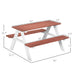 Wooden Kids Picnic Table and Bench Set