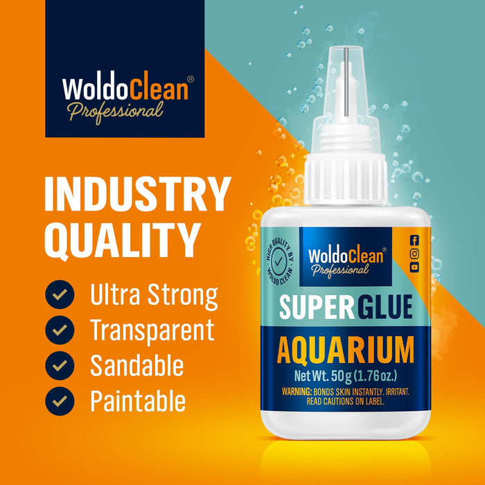 Aquarium Super Glue Gel 50g Fish Safe - Reef Coral Rock Plants