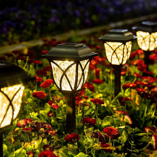6 Pack Solar Lights Outdoor Waterproof, LED Solar Garden Lights