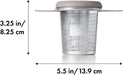 OXO Brew Tea Strainer Basket - Fine Mesh, Stainless Steel