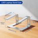 LS03 Aluminum Laptop Stand, Ergonomic Detachable Computer Stand, Notebook Riser, Laptop Mount Compatible with Air, Pro, 