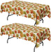 Fall Maple Plastic Table Cloth Disposable, 2 Pack, 54 x 108 in