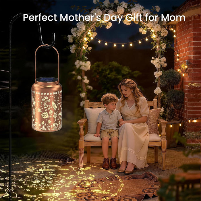 Hummingbird Solar Lanterns Outdoor Waterproof,Birthday Gift for Women