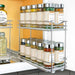 ® Pull Out Spice Organization for Cabinets - 4-3/8 inch Wide – Spice Rack for Inside Cabinets, Slide Out Spice Rack Orga