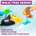 ® Marine™ Mold Free Bath Toys, 6 Pack | Sealed, No Hole Bath Toys Design Keeps Moisture Out | Soft, Squeezable & Float o