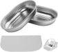 Stainless Steel Bowl for Automatic Microchip Cat Pet Feeder, Design for Keeping Food Fresh and Reducing Odor, 2 Pcs+1 Gr