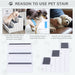 Three-Step Carpeted Pet Stairs