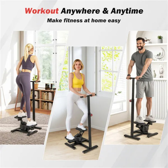 Step-and-Twist Exercise Stepper