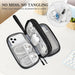 Electronic Organizer, Travel Tech Pouch Bag, Cable Organizer Black