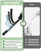 Compact Travel Umbrella for Rain - Windproof Automatic Umbrellas, UV Umbrella for Sun Protection with Black Anti-UV Coat