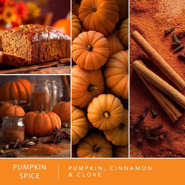 Fall Wax Melts Pumpkin Party 4pk – Long Lasting, Strong Scent Melts for Warmers, Includes Pumpkin Spice with Apple Muffi