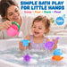 Toddler Bath Toys for Kids Ages 1-3 Stack, Scoop & Pour Set 5PCS