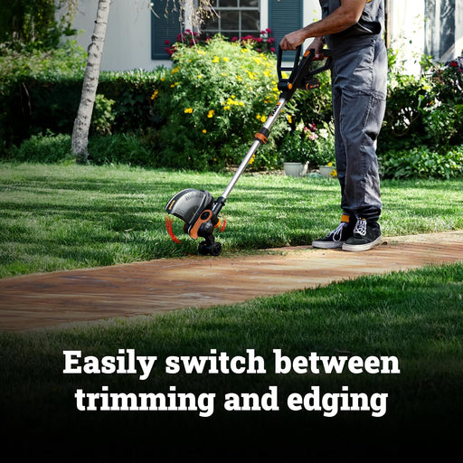 WORX 20V 12" 2-in-1 Cordless String Trimmer & Electric Lawn Edger, WG163