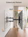 Full Motion TV Wall Mount for 26-60" TVs, Max VESA 400x400, 77 lbs.